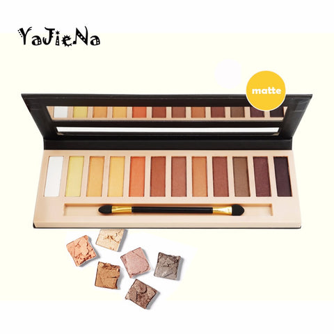 2017 Branded Cosmetic Makeup Glitter Shimmer Matte Palette Make Up 12 Colors Eyeshadow Palette Nudes Matte Eye Shadow