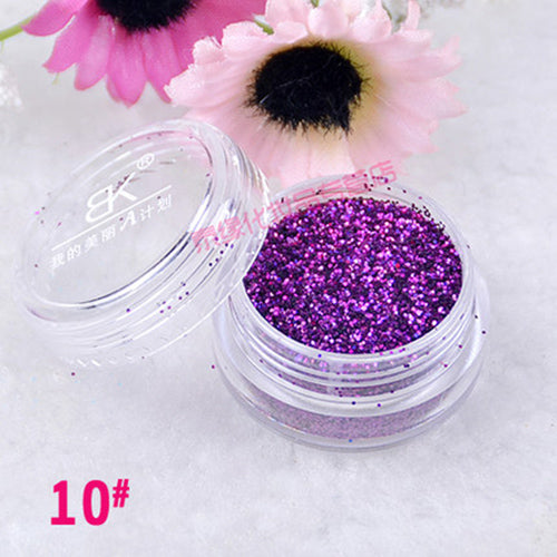 BK Brand Nail Craft Loose Glitter Powder Dust Sequins For Decoration Acrylic Paillette Nail Polish Art Vtirka Nails Tips Pigment