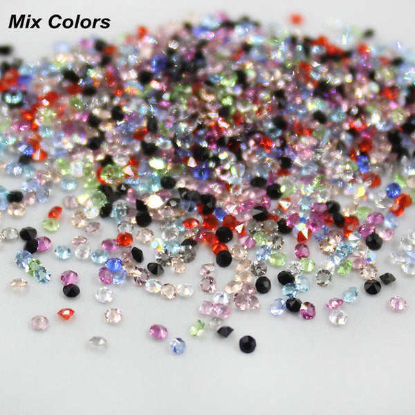 Buy 1 get free 1 Crystal 1.1mm Mini Nail Rhinestone Micro Nail Rhinestones For Nails Art Decorations Manicure Accessoires