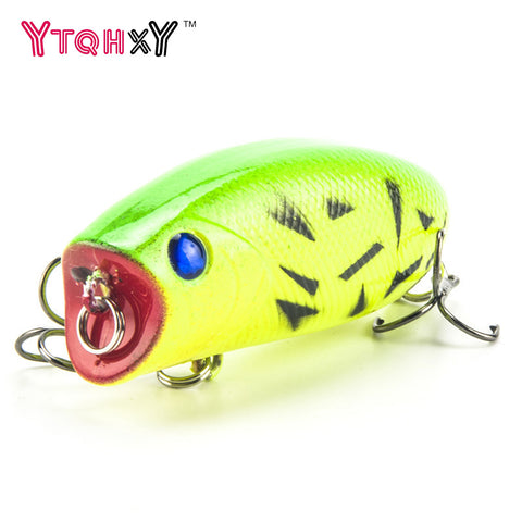 1PCS Popper Fishing lure Pesca Topwate Isca Artificial 11g 5.5cm Crankbaits 3D Eyes Lifelike Hard Bait Fishing Tackle WQ21