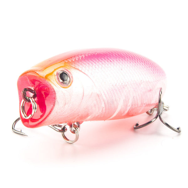 1PCS Popper Fishing lure Pesca Topwate Isca Artificial 11g 5.5cm Crankbaits 3D Eyes Lifelike Hard Bait Fishing Tackle WQ21