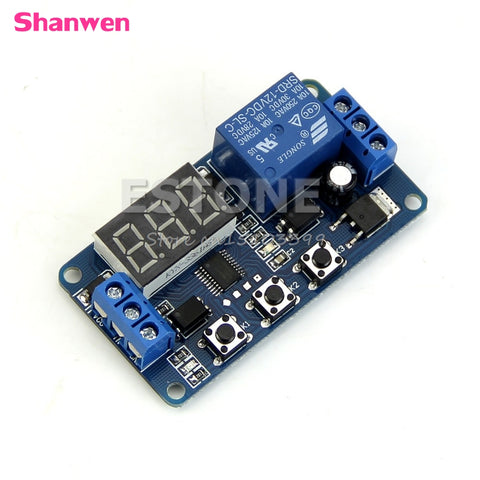 12V LED Home Automation Delay Timer Control Switch Relay Module Digital display #G205M# Best Quality