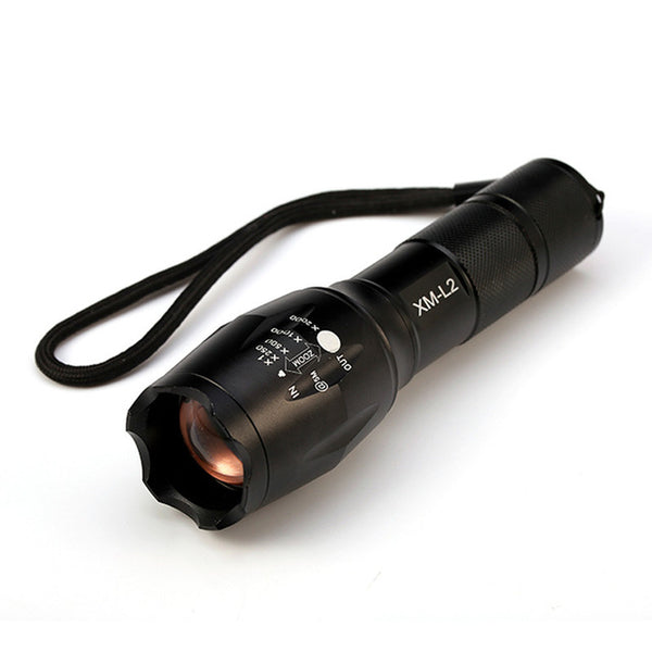 E17 LED Flashlight 18650 Zoom Torch Waterproof Flashlights XM-L T6 8000LM 5 Mode Led Zoomable Light For 3x AAA or 3.7v Battery