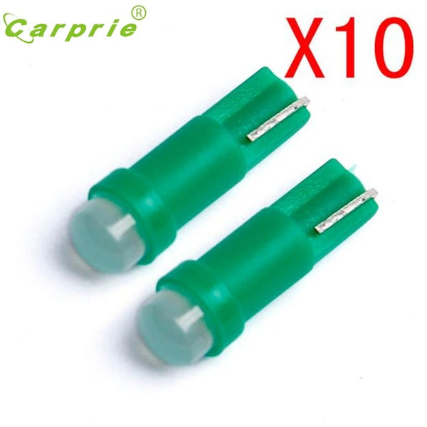 Car-styling 10PC T5 Car auto Cob Led white LED lamps Car Door LED Light Bulbs DEC 29#2