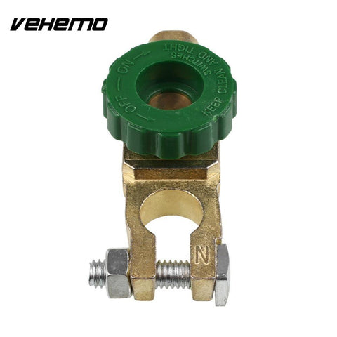 Vehemo  Car Motorcycle Battery Terminal Link Quick Cut-off Switch Rotary Disconnect Isolator Car Truck Auto Vehicle Parts