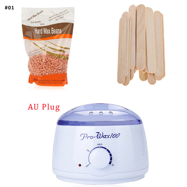 GUSTALA Mini SPA Hair Removal 500ml Wax Warmer+300g Wax Beans+20pcs Disposable Waxing Stick Epilation Removal for Men and Women
