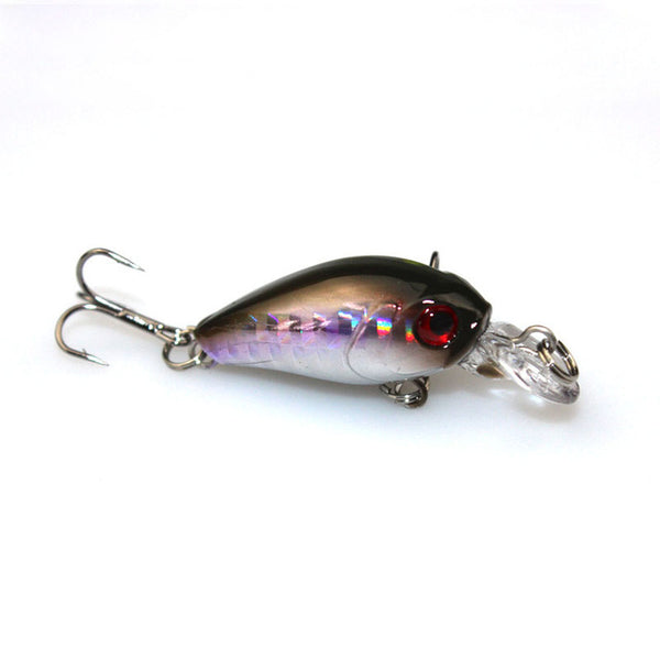 1Pcs Mini Crank Fishing Lure Pesca isca artificial 4.5cm 4.2g topwater Wobbler Crankbait Hard Bait Carp fishing 3D Eyes WQ209