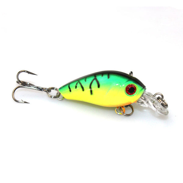 1Pcs Mini Crank Fishing Lure Pesca isca artificial 4.5cm 4.2g topwater Wobbler Crankbait Hard Bait Carp fishing 3D Eyes WQ209