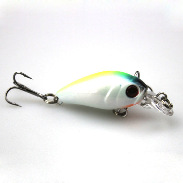 1Pcs Mini Crank Fishing Lure Pesca isca artificial 4.5cm 4.2g topwater Wobbler Crankbait Hard Bait Carp fishing 3D Eyes WQ209