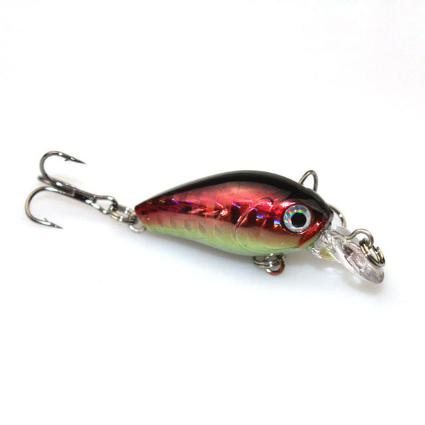 1Pcs Mini Crank Fishing Lure Pesca isca artificial 4.5cm 4.2g topwater Wobbler Crankbait Hard Bait Carp fishing 3D Eyes WQ209