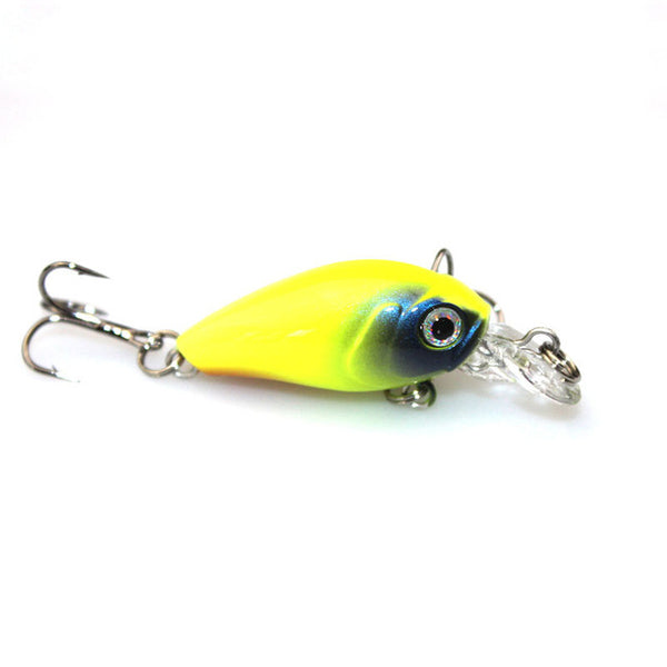 1Pcs Mini Crank Fishing Lure Pesca isca artificial 4.5cm 4.2g topwater Wobbler Crankbait Hard Bait Carp fishing 3D Eyes WQ209