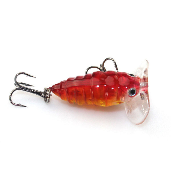 1Pcs Fly fishing Lure Pesca  Insects Hrad Bait Bass cicada isca artificial 4cm 4.2g Lures Crankbaits Carp fishing WQ206