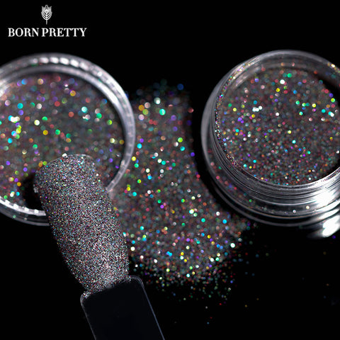 2g/Box Holographic Glitter Powder Shining Sugar Glitter Dust Powder Manicure Nail Art Decoration 8 Colors