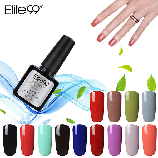 Elite99 3-in-1 UV LED One Step Nail Gel Polish Manicure Varnish No Need Top Base Coat Hot Sale Gorgeous UV Polish Gel Lacquer