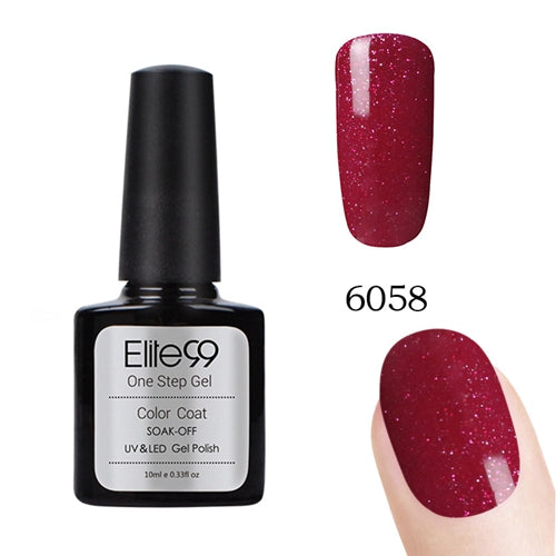 Elite99 3-in-1 UV LED One Step Nail Gel Polish Manicure Varnish No Need Top Base Coat Hot Sale Gorgeous UV Polish Gel Lacquer