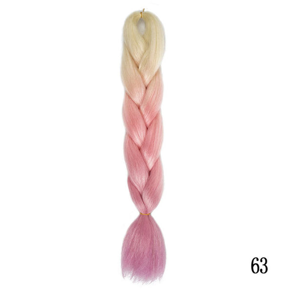 Silky Strands Ombre Kanekalon Jumbo Synthetic Braiding Hair Crochet Blonde Hair Extensions Jumbo Braids Hairstyles