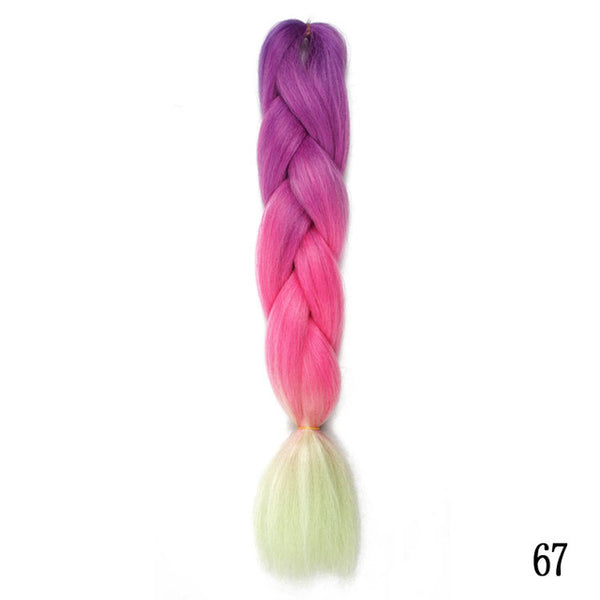 Silky Strands Ombre Kanekalon Jumbo Synthetic Braiding Hair Crochet Blonde Hair Extensions Jumbo Braids Hairstyles