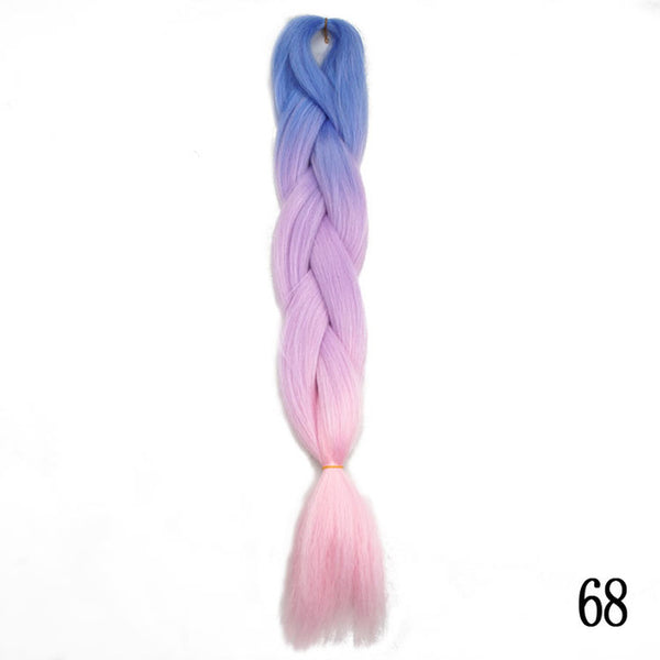 Silky Strands Ombre Kanekalon Jumbo Synthetic Braiding Hair Crochet Blonde Hair Extensions Jumbo Braids Hairstyles