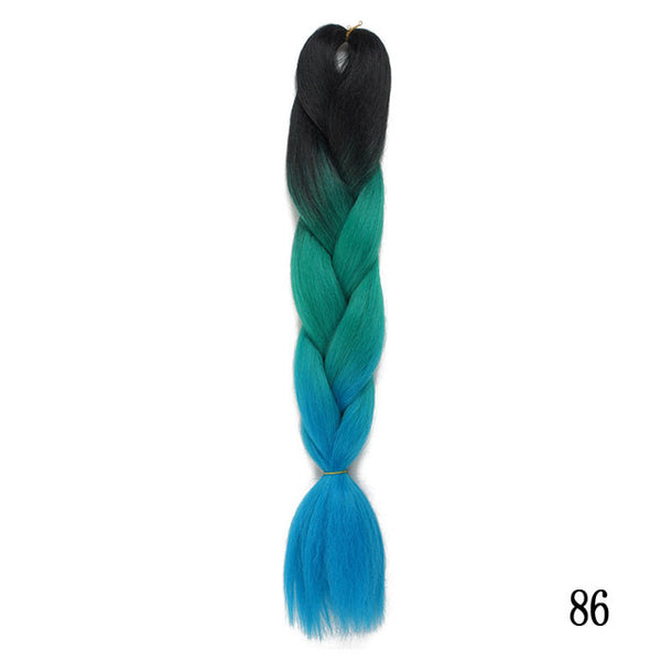 Silky Strands Ombre Kanekalon Jumbo Synthetic Braiding Hair Crochet Blonde Hair Extensions Jumbo Braids Hairstyles