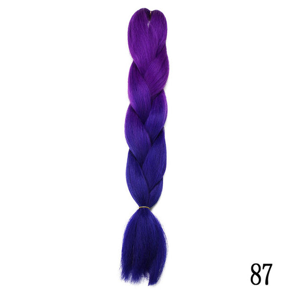 Silky Strands Ombre Kanekalon Jumbo Synthetic Braiding Hair Crochet Blonde Hair Extensions Jumbo Braids Hairstyles