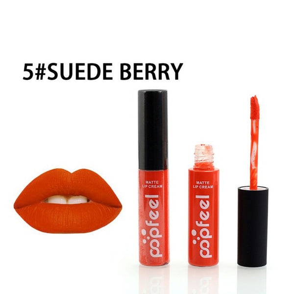 Brand Liquid Lipstick Matte Lipstick Lip  Batom Lip Kit labiales matte Moisturizer Long Lasting Waterproof Nude Pintalabios