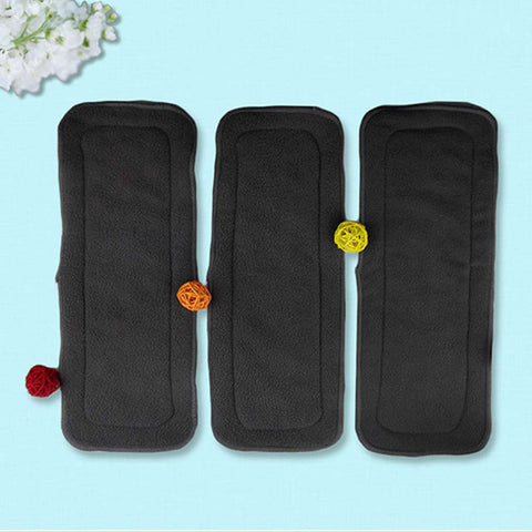 5 Pcs/Set Reusable 4 Layers Of Bamboo Charcoal Insert Soft Baby Cloth Nappy Diaper Use Water Absorbent Breathable Diaper Hot!