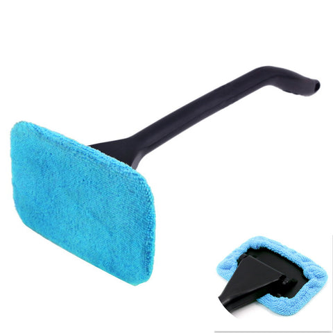 Microfiber Auto Window Cleaner Long Handle Car Washer Brush Car Windshield Glass Wiper Cloth Clean Tools Washable Handy Rags