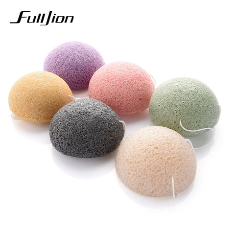 Flutter wash natural active plant konjac Cleansing cotton bamboo charcoal cleaning flapping Amorphophallus konjac wet sponge