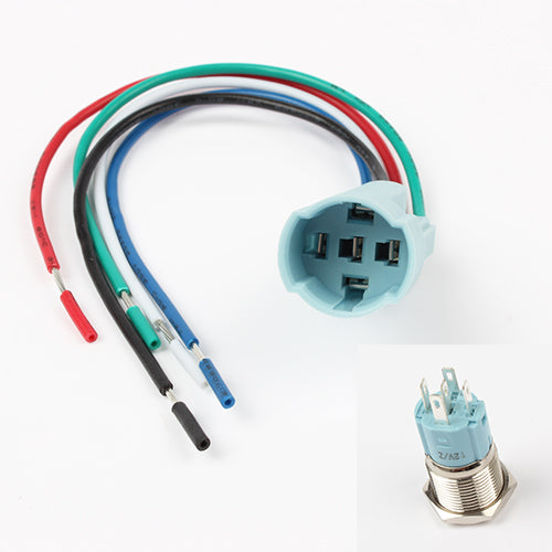 16mm Push Button Switch Metal power 3V-380V  locking Latching or Self-reset Momentary 1NO 1NC red blue yellow green white 16HXDY