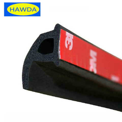 HAWDA 4Meter P type 3M car door rubber seal Sound Insulation , car door sealing strip weatherstrip edge trim noise insulation