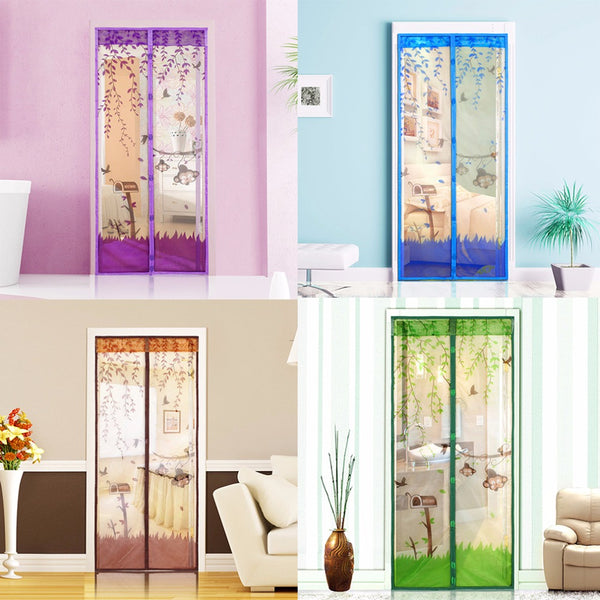 4 Color Magnetic Mesh Screen Door Mosquito Net Curtain Protect Kitchen Window Organza Screen 90*210cm/100*210cm  Dropship