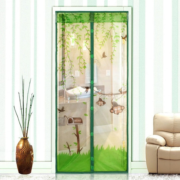 4 Color Magnetic Mesh Screen Door Mosquito Net Curtain Protect Kitchen Window Organza Screen 90*210cm/100*210cm  Dropship