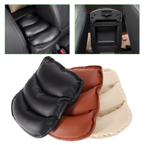 Universal Car Armrests Seat Cover Auto Vehicle Center Console Arm Rest Seat Box Pad Protective Case Soft PU Mats Cushion 3 Color
