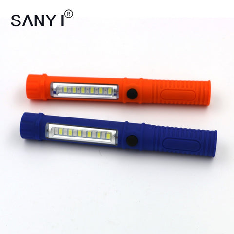 Sanyi COB LED Mini Pen Multifunction LED Torch Inspection Lamp Pocket Led Flashlight Torch with Clip Magnet Lanterna