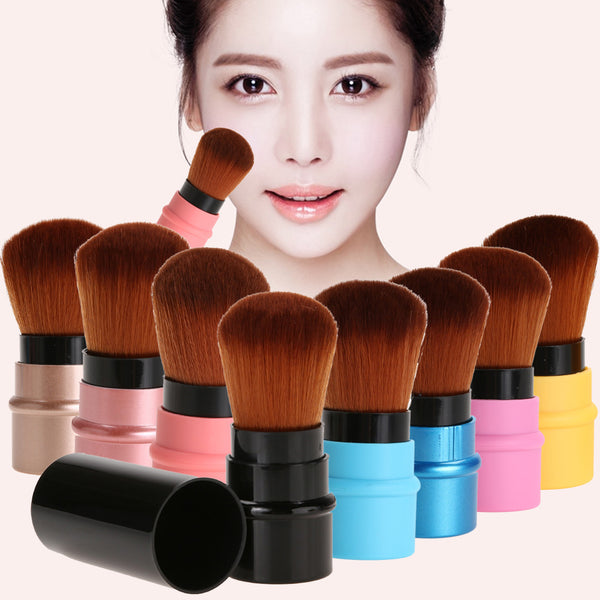 1pc Portable Retractable Makeup Brush Professional Cosmetic Foundation Blusher Face Blush Powder Brushes Beauty maquiagem Makeup