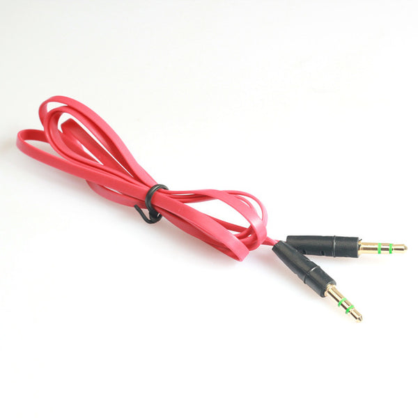 AUTO 2016 Top noodle Aux Stereo 3.5mm 1 m Car Male to M AUX AUXILIARY sound Stereo Audio Data Cable MP3 free shipping Au 30