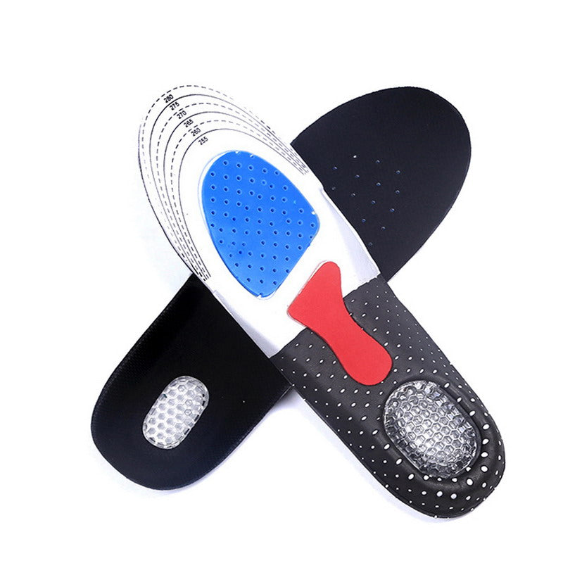 1 Pair Men Gel Orthotic Arch Support Sports Shoe Pad Running Gel Insoles Insert Cushion Breathable Feet Shoe Pads for Feet Care