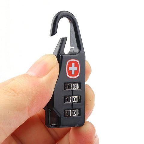 1Pcs Swiss Cross Symbol Combination Safe Code Number Lock Padlock for Luggage Zipper Bag Backpack Bag Suitcase Drawer Cabinet