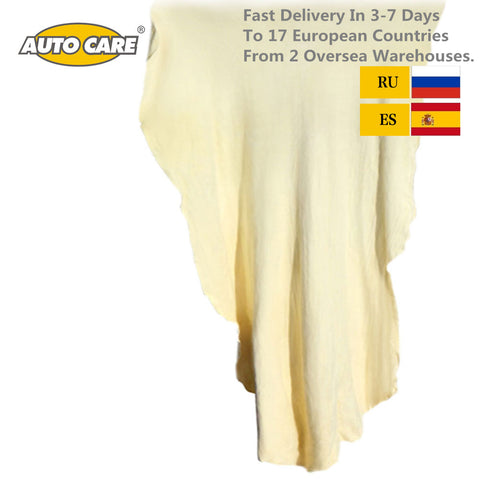 Auto Care Natural Chamois Leather Car Cleaning Cloth Genuine Leather Wash Suede Absorbent Quick Dry Towel Streak Free Lint Free