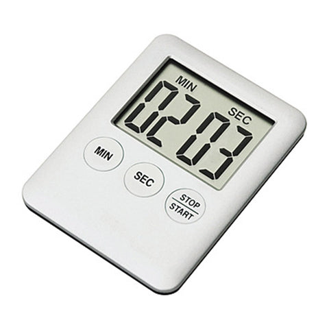 Fashion Simple Super Thin  LCD Digital Screen Kitchen Timer Square Cooking Timer    Count Up Countdown Alarm with Magnet