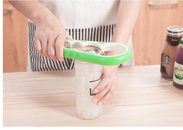 4 in 1 Multifunction Screw Cap Jar Bottle Wrench Creative Gourd-shaped Can Opener Screw Kitchen Tool
