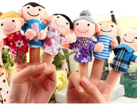 Finger Puppet Happy Family Finger Toy Finger Doll Baby Cloth Dolls Baby Toys Kid Child Boys Girls Educational Hand Toy