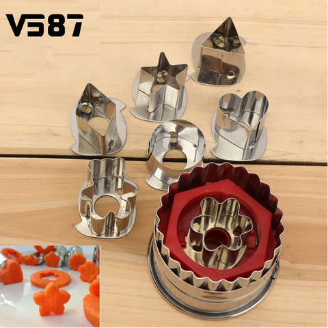 7Pcs/Set DIY Cake Cookie Pastry Cutter Mold Home Kitchen Baking Cooking Mould Tools Sugarcraft Vegetable Cutters Bakeware