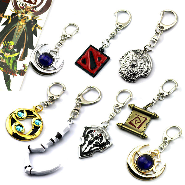 dota 2 keychain pudge toys set 2016 New Game Dota2 action figures resin weapons sword Talisman props ornaments car styling decor
