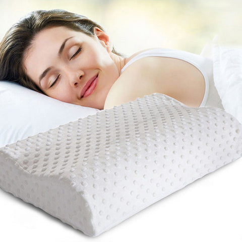 2016 Orthopedic Neck Pillow Fiber Slow Rebound Memory Foam Pillow Cervical Health Care Orthopedic Latex Neck Foam Pillow