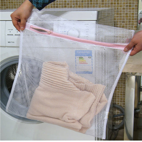 Home for daily use high quality fiber clothing reticular Large care wash bag knitted products clean laundry bags