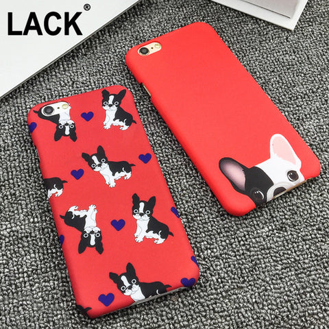 Lovely Pocket Dog Phone Cases For iphone 5S Case For iphone 5 5S 6 6S Plus Fashion Back Cover Cartoon Red Color Dogs Funda Coque