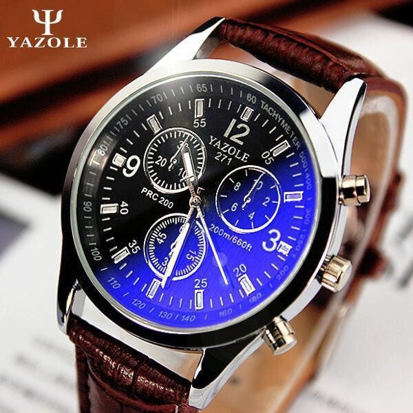 New listing Yazole Men watch Luxury Brand Watches Quartz Clock Fashion Leather belts Watch Cheap Sports wristwatch relogio male