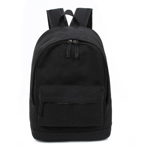 Korea Style Fashion Backpacks for Men and Women Solid Preppy Style Soft Back Pack Unisex School Bags Big Capicity Canvas Bag