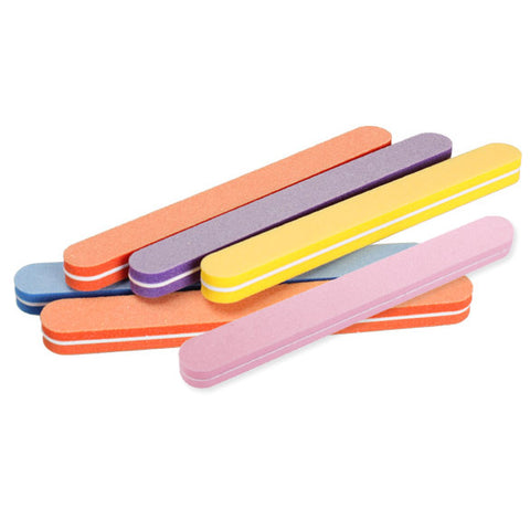 5PCS High Quality Nail File Buffer Sanding Washable Manicure Tool Nail Art Polish Sandpaper Strip Bar Set Polishing File Tool